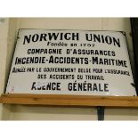 NORWICH UNION ENAMEL SIGN