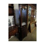 REPRODUCTION MAHOGANY FLOOR STANDING CORNER CUPBOARD