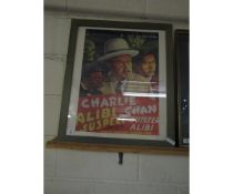 REPRODUCTION CHARLIE CHAN POSTER