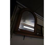 PINE FRAMED ARCH TOP MIRROR