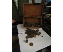 BOX CONTAINING MIXED COINAGE