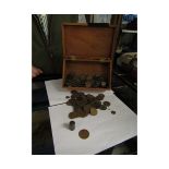 BOX CONTAINING MIXED COINAGE