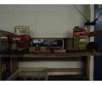 QUANTITY OF VINTAGE TINS TO INCLUDE OXO, JOHN BULL, DUNLOP ETC