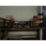 QUANTITY OF VINTAGE TINS TO INCLUDE OXO, JOHN BULL, DUNLOP ETC