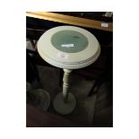 WHITE PAINTED TWISTED COLUMN PLANT STAND