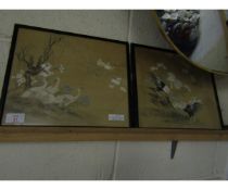 TWO FRAMED ORIENTAL PRINTS