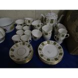 QUANTITY OF SPODE PERSIA TEA WARES TO INCLUDE CUPS, SAUCERS, TEA POT ETC