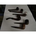 SIX ASSORTED PIPES