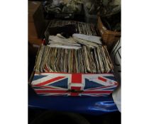 BOX CONTAINING MIXED VINYL SINGLES