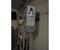 VINTAGE LIGHT UP EYE TEST STAND