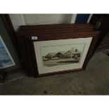 GROUP OF SEVEN PINE FRAMED MUNDESLEY AND WALCOTT PRINTS