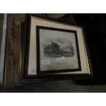 GROUP OF PHOTOGRAPHS OF FISHERMEN, TWO GILT FRAMED EMBROIDERED FLORAL PICTURES