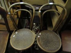 PAIR OF BENTWOOD PRESS SEATED CHAIRS