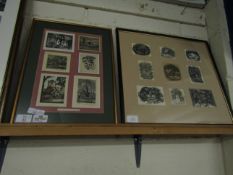 TWO FRAMED WOODS ENGRAVINGS