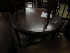 EDWARDIAN MAHOGANY AND INLAID CIRCULAR OCCASIONAL TABLE