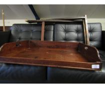 GEORGIAN MAHOGANY BUTLER'S TRAY WITH ASSOCIATED STAND