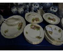 MIXED LOT OF SWINNERTONS LUXOR VELLUM DINNER WARES TO COTTAGE DECORATION