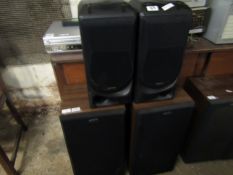 PAIR OF KENWOOD SPEAKERS MODEL LS-B7L TOGETHER WITH A PAIR OF SONY SPEAKERS