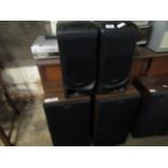 PAIR OF KENWOOD SPEAKERS MODEL LS-B7L TOGETHER WITH A PAIR OF SONY SPEAKERS