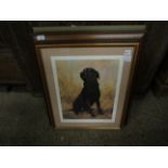 JOHN TRICKETT SIGNED PRINTS AND ONE FURTHER PICTURE OF A LABRADOR (3)