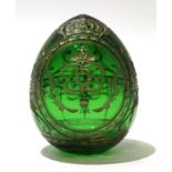 Russian glass paperweight with an Imperial design