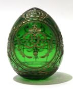 Russian glass paperweight with an Imperial design
