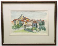 Terence Rudkin, signed group of three watercolours, "Lourmarine" and two others, assorted sizes (3)