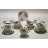 Group of Shelley tea wares comprising 5 cups and saucers and further saucers and 3 side plates (qty)