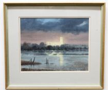 Ray St Clair Brown, signed watercolour, Blythburgh, 25 x 32cm, together with a further watercolour