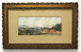 Horace Tuck, signed group of three watercolours, Norfolk Landscapes, 13 x 31cm (3)