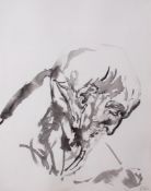 AR Maggi Hambling (born 1945), The Artist's Father, ink and wash drawing, signed, dated 16/1/94