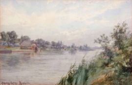 Stephen John Batchelder (1849-1932), "At Horning, August 1921", watercolour, signed and inscribed
