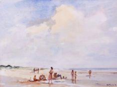 AR John Taunton (born 1910), "Holkham Beach", watercolour, signed and dated 82 lower right, 34 x