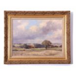 AR Owen Waters (1916-2004), "A Norfolk Farm (near Aylsham)", oil on board, signed lower right, 29 x