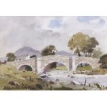 AR James Fletcher-Watson, RI, RBA (1913-2004), "Yorkshire Bridge", watercolour, signed lower left,
