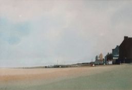 AR John Bond (born 1945), "The Suffolk coast", oil on card, signed lower left, 25 x 38cm