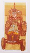 AR H H John Jackson (born 1938), "Beach tractor I", coloured artist's proof, signed and inscribed "