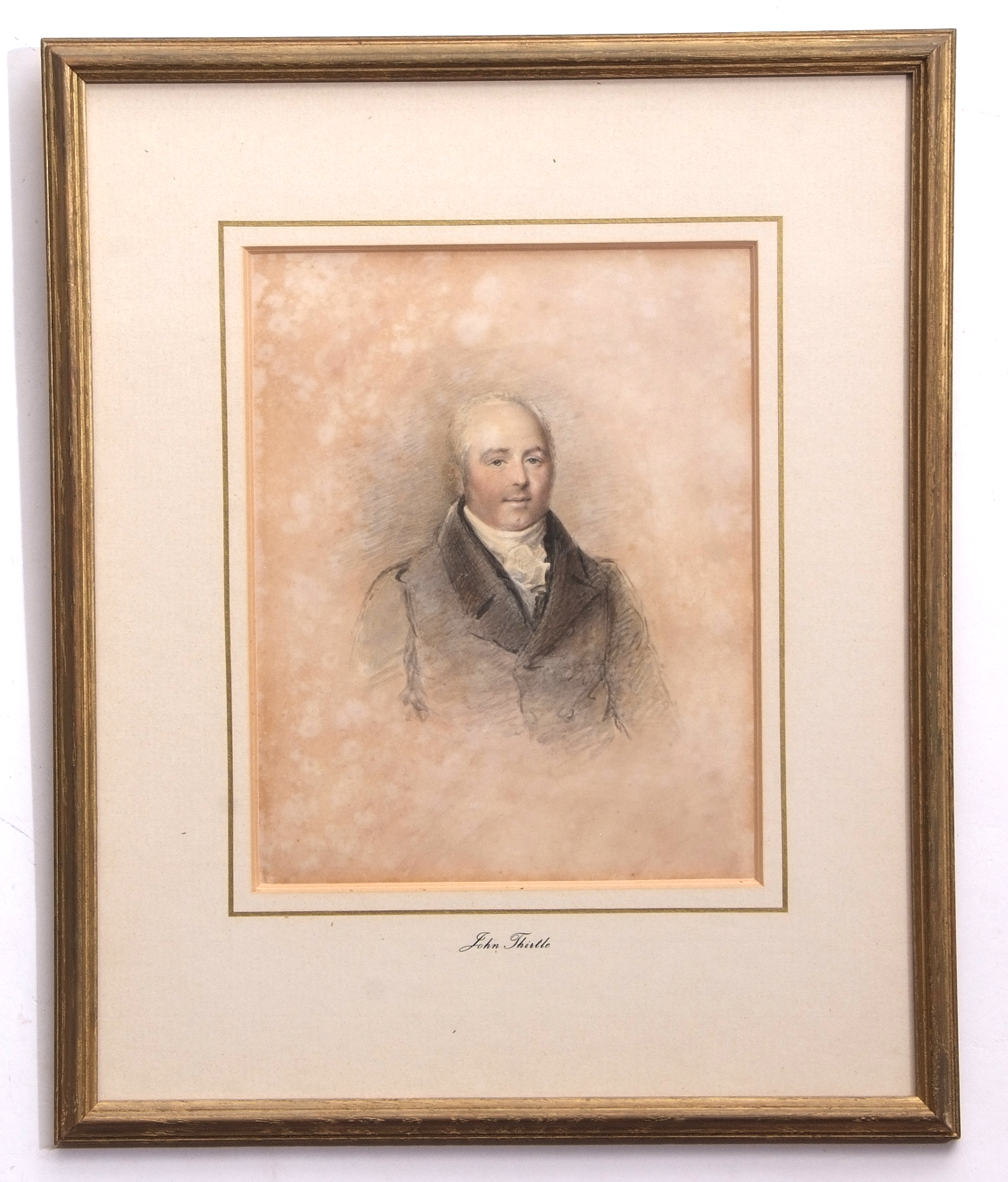 John Thirtle (1777-1839), Portrait of the Rev J Hepworth, Rector of Hanworth Watercolour, 23 x 18cm, - Image 2 of 2