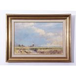 AR James Longueville, RBSA, PS (born 1943), "Windmill at Thorpe", oil on board, signed lower right,