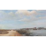 AR Arthur A Pank, (1918-1999), River Blyth estuary at Southwold with fishing boats, oil on board,