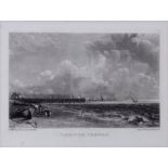 After John Constable, engraved by David Lucas, "Yarmouth, Norfolk", black and white mezzotint, 14