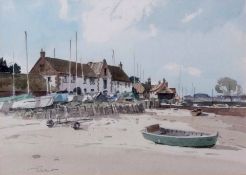 AR Stanley Orchart (1920-2005), "Burnham Overy Staithe", watercolour, signed lower left, 25 x 35cm