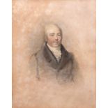 John Thirtle (1777-1839), Portrait of the Rev J Hepworth, Rector of Hanworth Watercolour, 23 x 18cm,