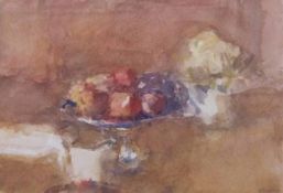 AR Dick Lee (1923-2001), Still Life study, watercolour, signed and dated 88 lower right, 14 x 21cm