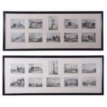 After John Preston, The Picture of Yarmouth, group of 20 black and white engraved plates in 2
