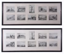 After John Preston, The Picture of Yarmouth, group of 20 black and white engraved plates in 2