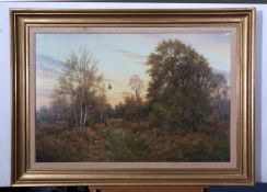AR Colin W Burns (born 1944), "Woodcock and pheasants - Horsford", oil on canvas, signed lower left,