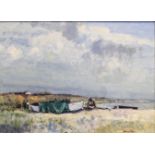AR Geoffrey Chatten (contemporary) "Kessingland Beach" oil on board, signed lower right 44 x 60cms