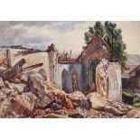 AR Frank William Leslie Davenport, ARCA (1905-1973), "After bombing, St Julian's Church, Norwich",