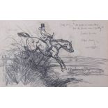 AR Sir Alfred James Munnings, PRA, (1878-1959), "Study No 1 Mr Sponge the ...Surtees forever",